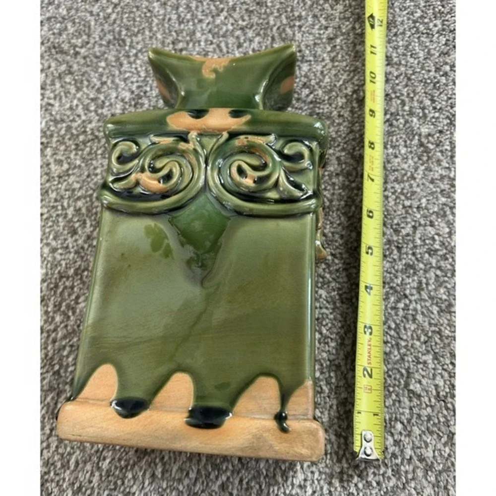 3-PC Decorative Glazed‎ Ceramic Bottle Vases Rectangular Pilar Shape Eccentric